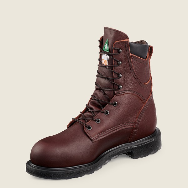 Red Wing Safety Boots Burgundy - Mens Supersole® 2.0 - 8-inch Waterproof Csa Toe - 5063-SBCFW